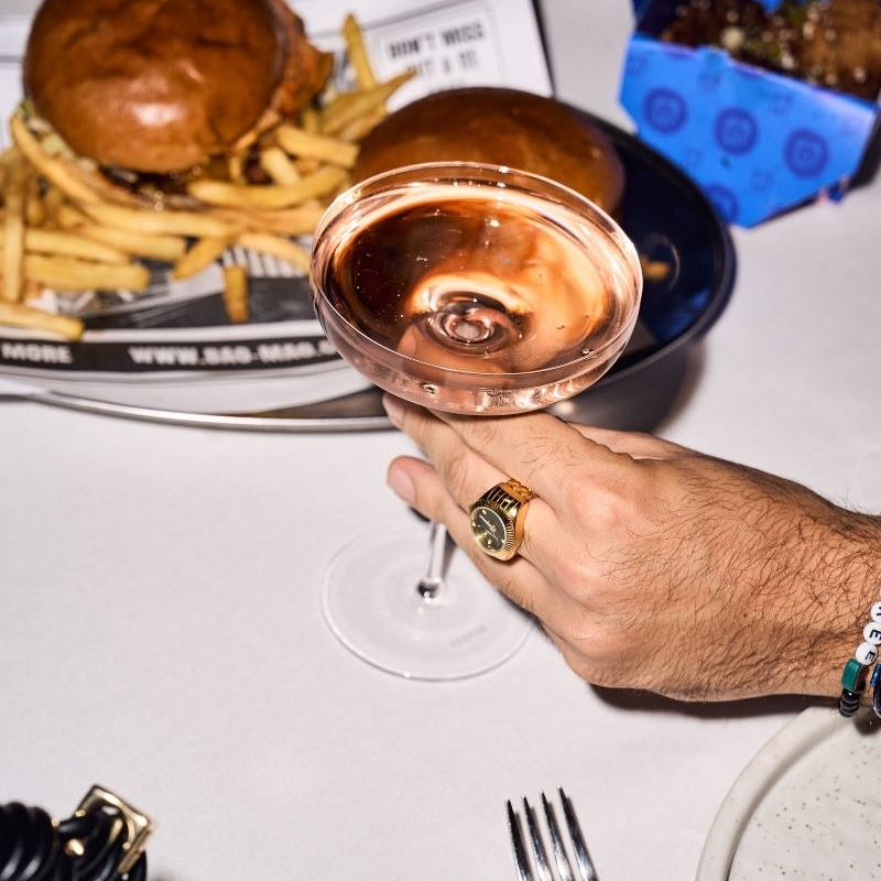 "Champagne Problems" coupeglas