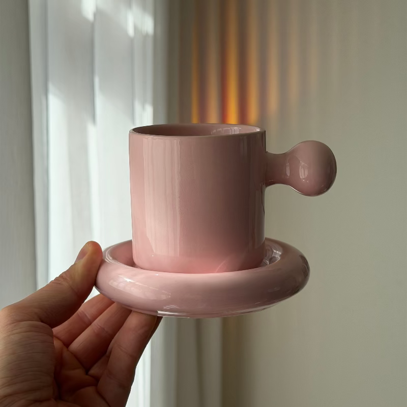 "Into You" Mok & Schotelset — Blush Roze