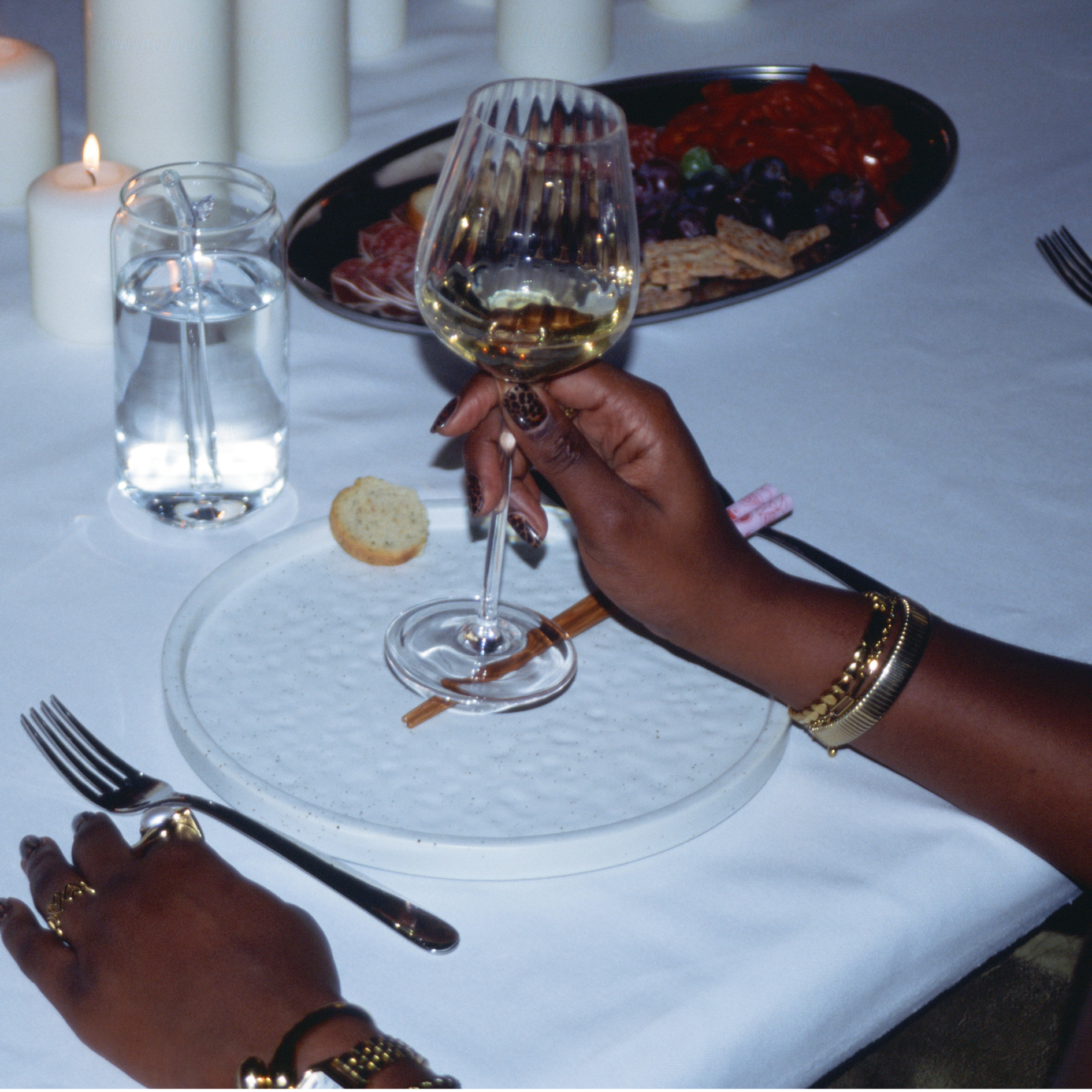 "Tears Dry on Their Own" wineglasses