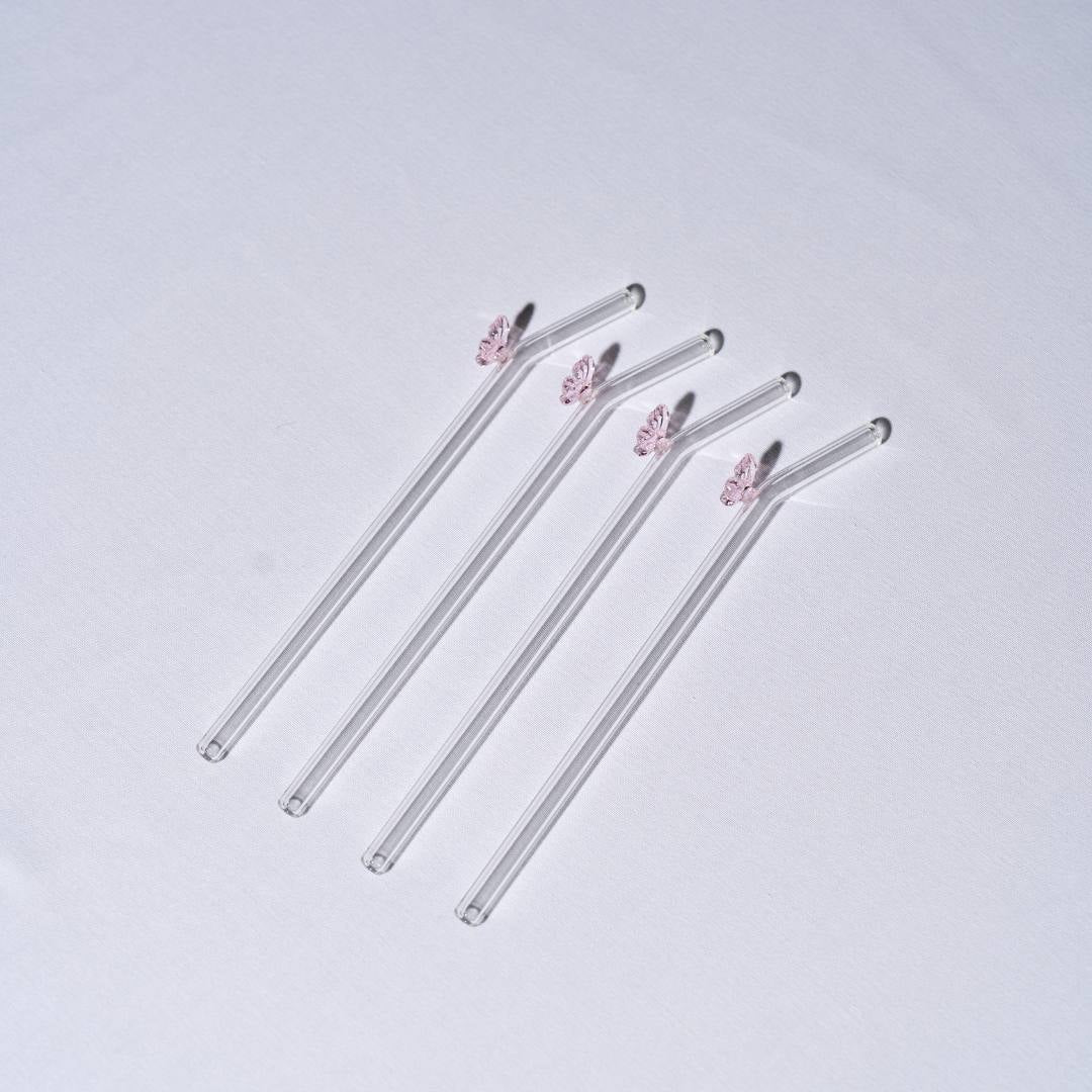 Mariposa Glass Straws (set of four)